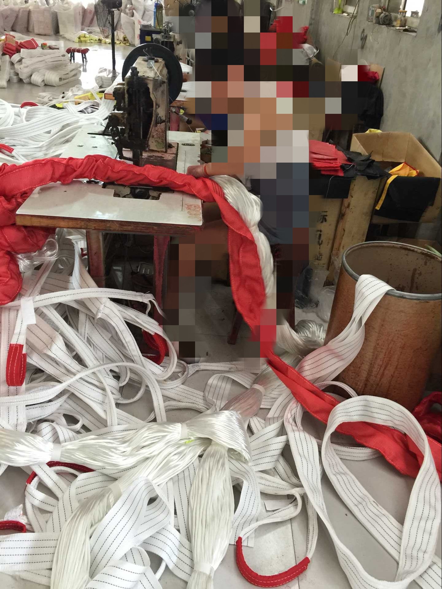 大噸位柔性吊裝帶縫紉制作