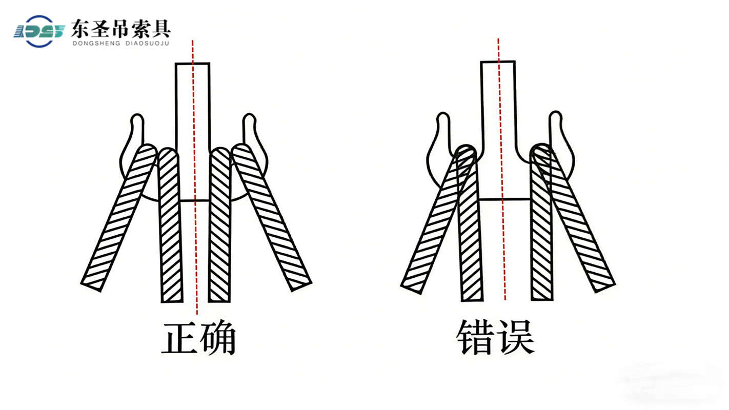 四只吊裝帶使用圖示